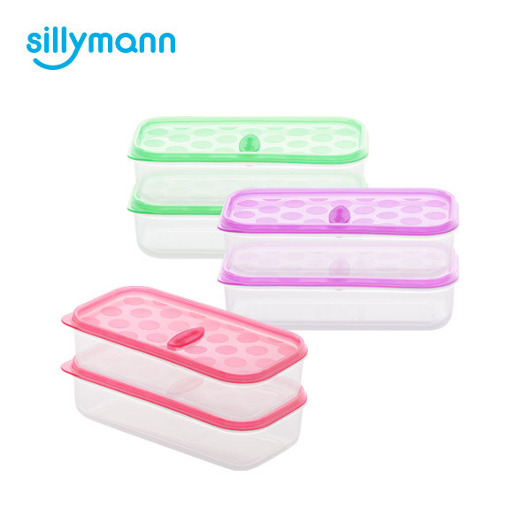 SILICONE FROZEN CONTAINER(RECTANGLE) 270ml 2P WSK770