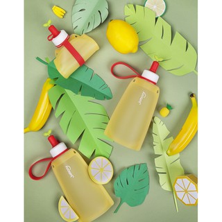 SILICONE WATER POUCH JUMONY 300ml (LEMON) WSK422