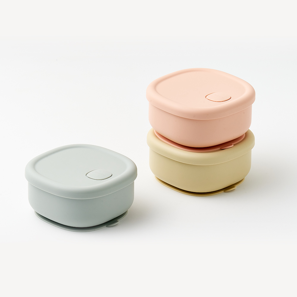 Cream Silicone Suction Bowl WSB2512